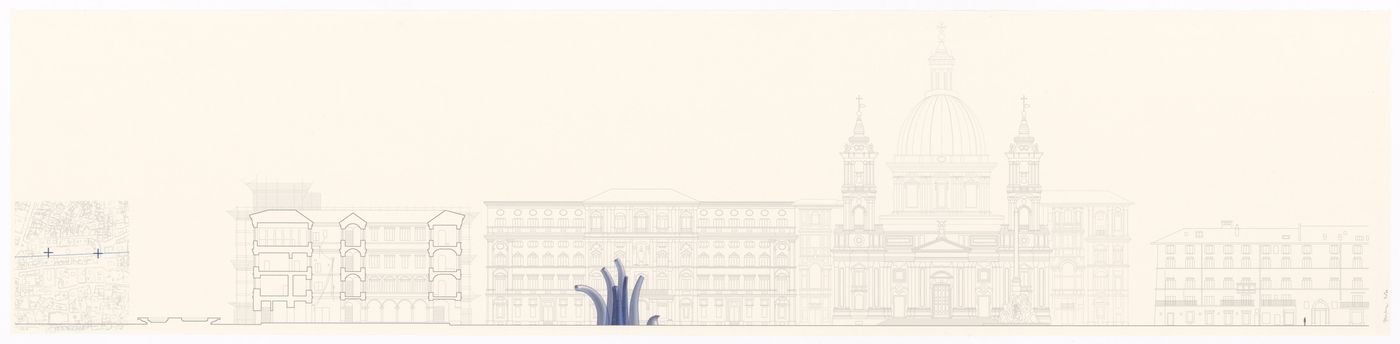 Drawing for Bath, Karl: An Architectural Narrative, Rome, Italy