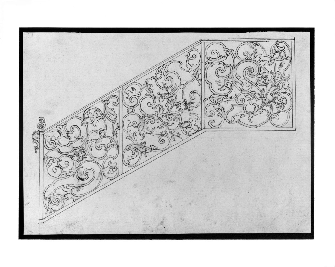 Design for stairrailing-elevation