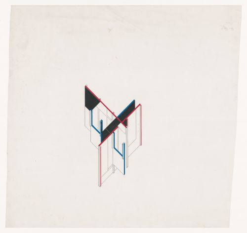 Axonometric for House VI, Cornwall, Connecticut
