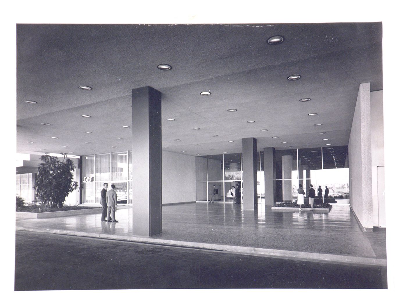 Exterior view of the entrance to the Kaiser Center building, Oakland, California, United States