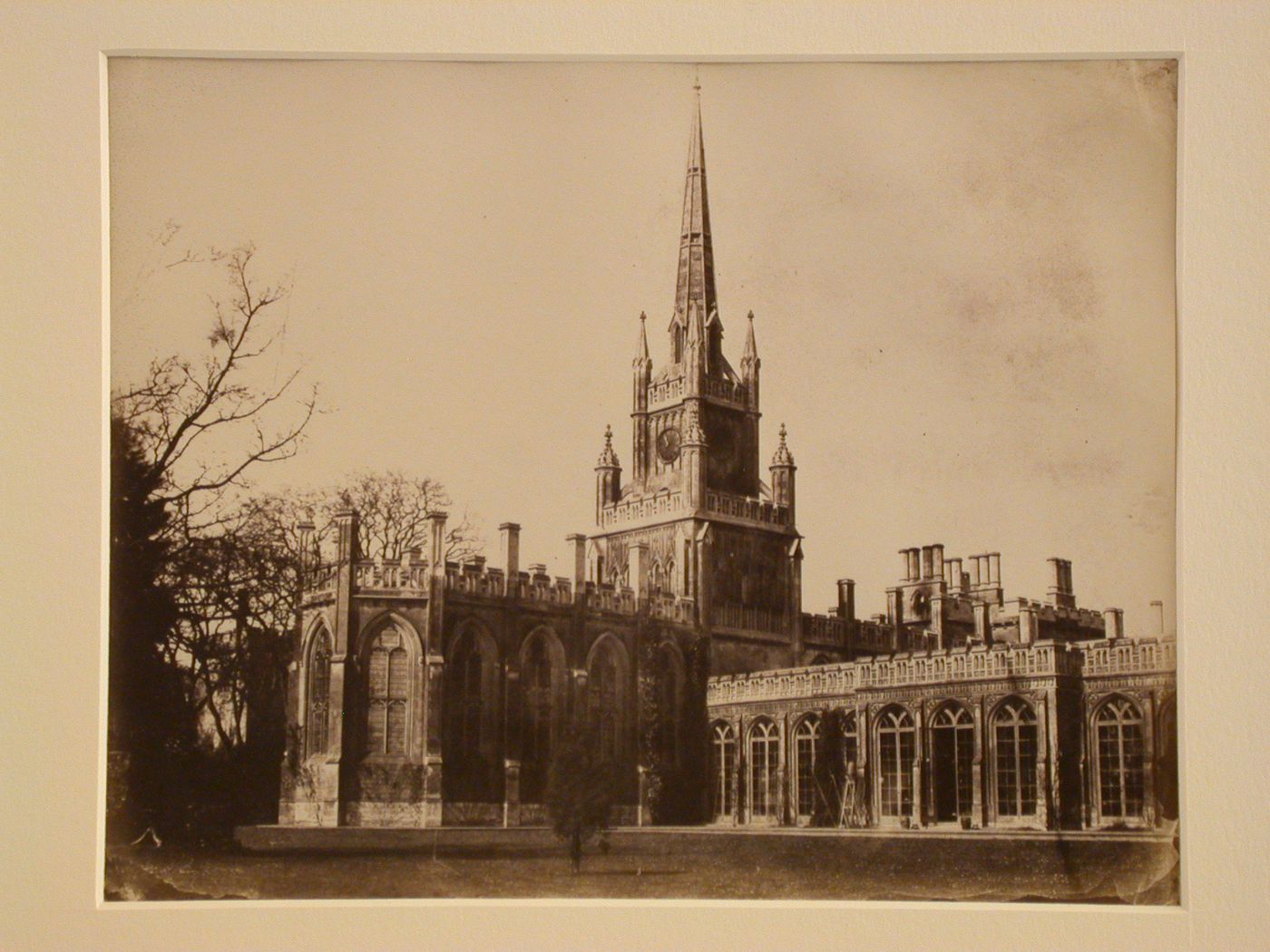 Exterior view of unidentified church, Ashridge, England ?