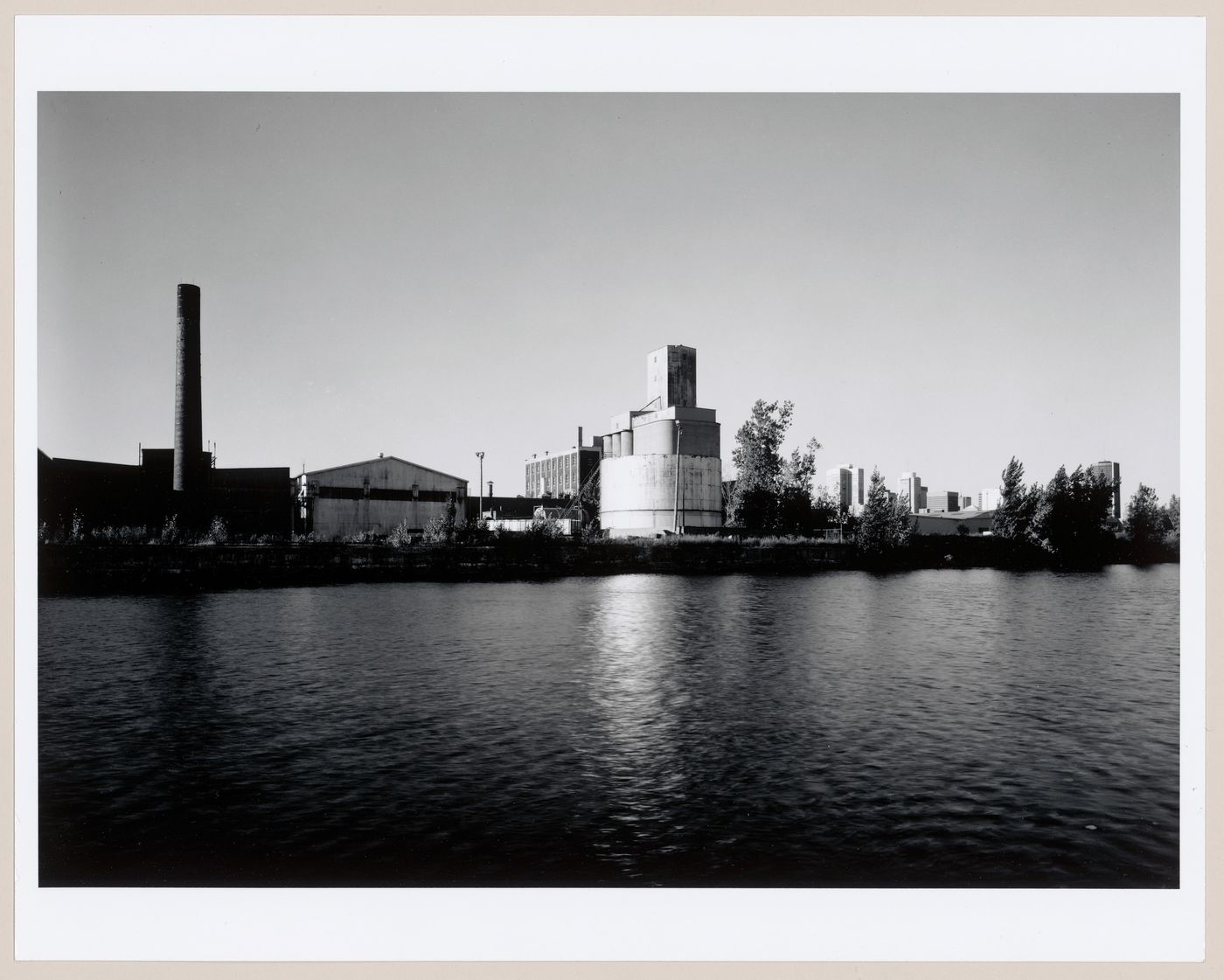 Partial view of the Stelco Inc. industrial complex and the Robin Hood Flour Mills from across Lachine Canal, Montréal, Québec