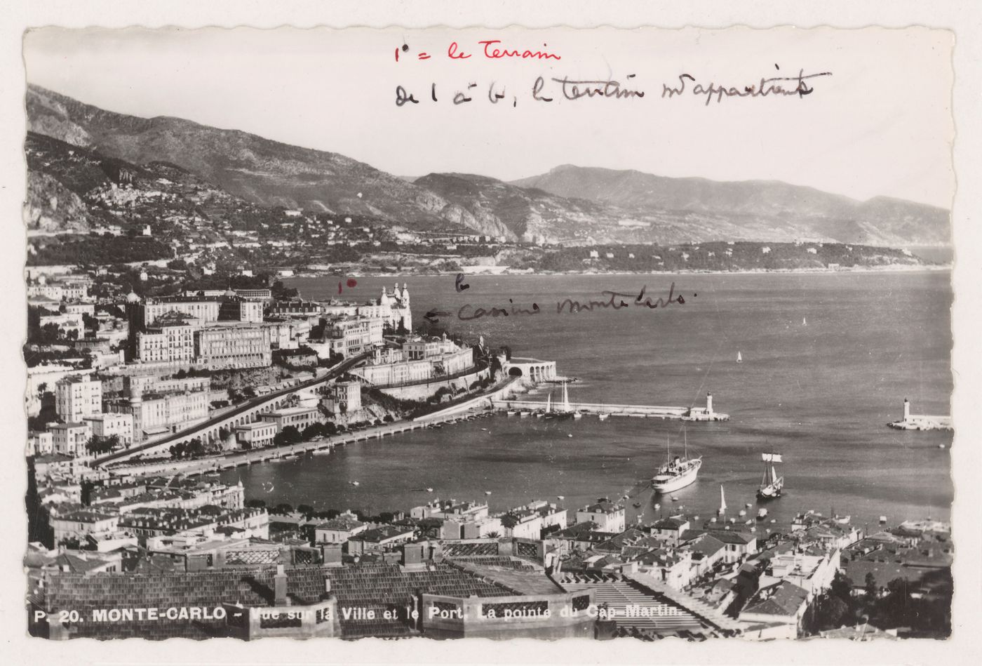 'Monte Carlo - Vue sur la Ville et le Port...'