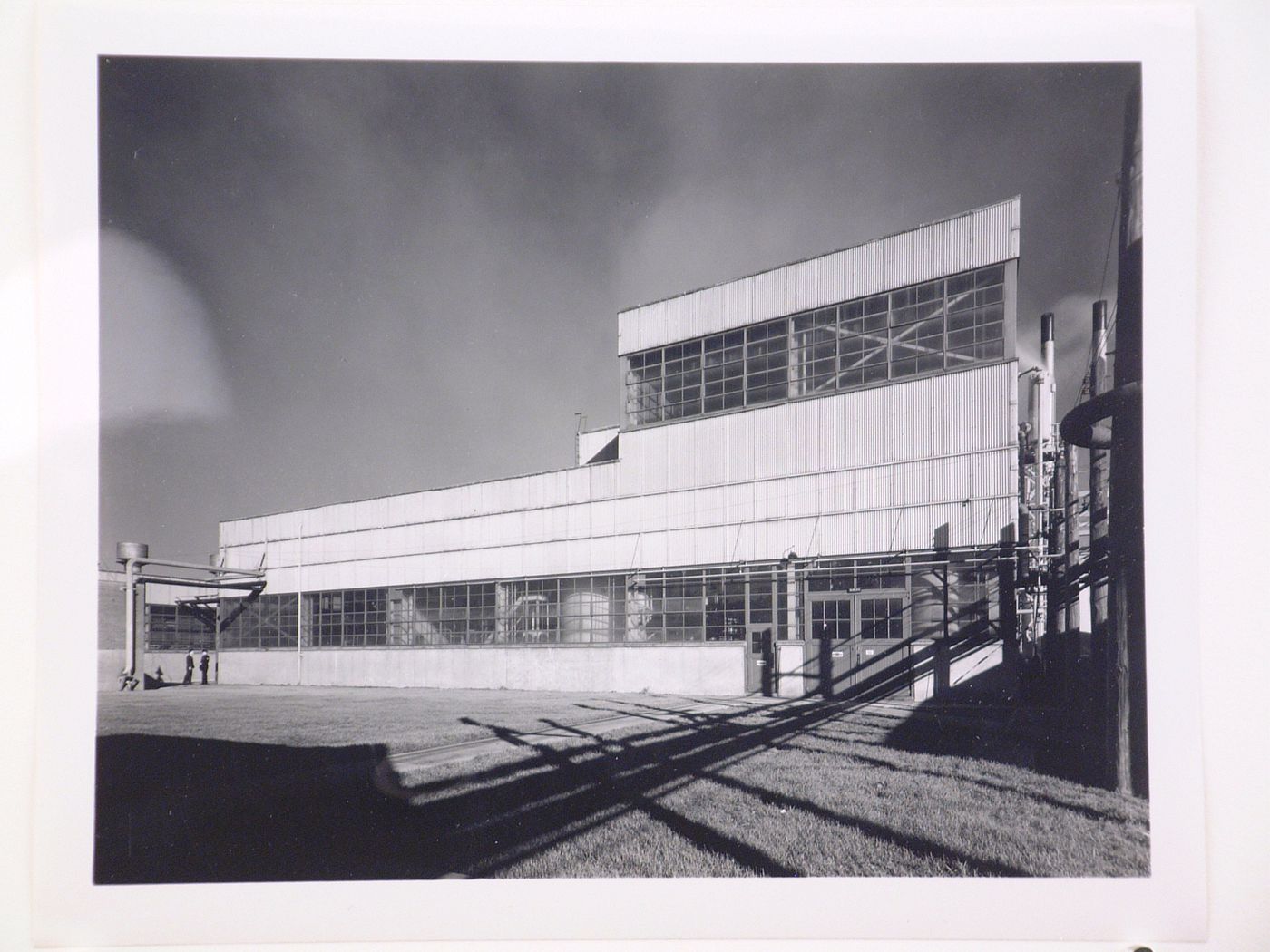 View of the west façade of the Caustic Soda Building, B.F. Goodrich Company Geon Plant, Louisville, Kentucky