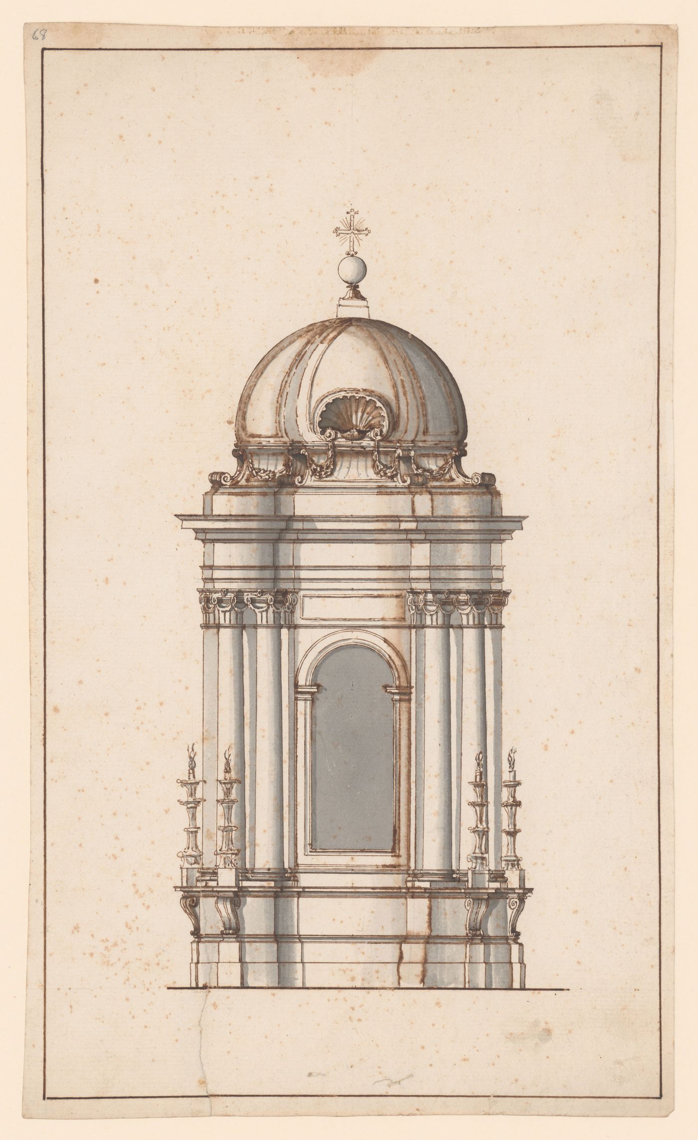 Elevation for a tabernacle