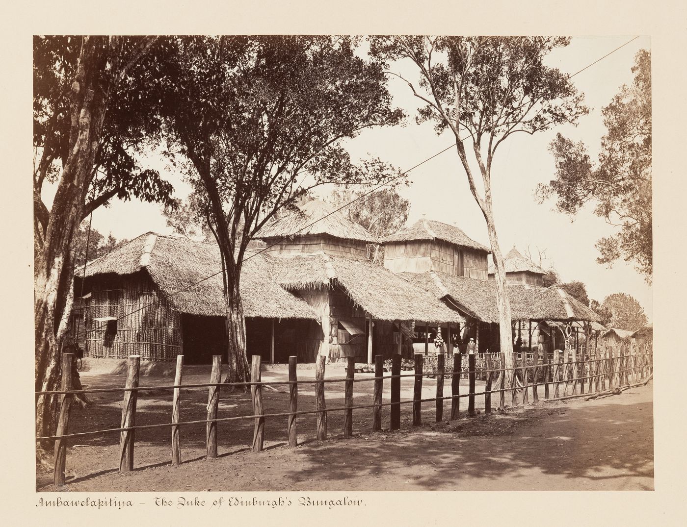 View of the Duke of Edinburgh's bungalow, Ambawela, Ceylon (now Sri Lanka)