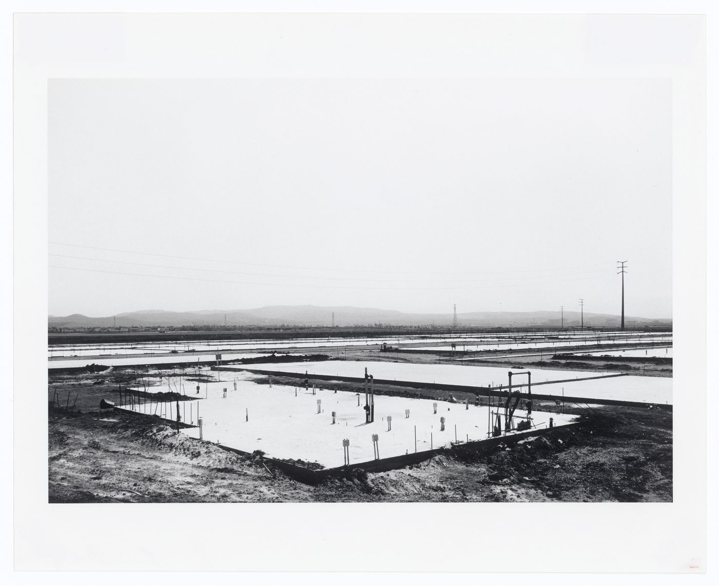 View of foundation construction for Many Warehouses, 2892 Kelvin, Irvine, California, United States, from the series “The new Industrial Parks near Irvine, California”