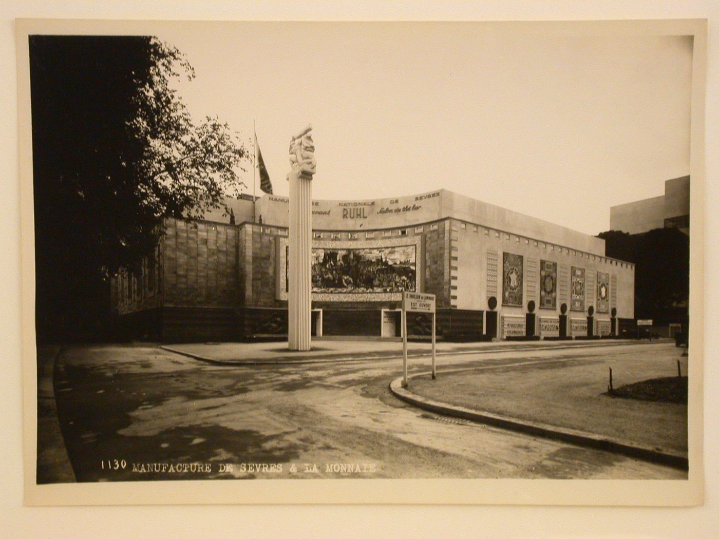 View of the Manufacture de Sèvres and La Monnaie [?], 1937 Exposition internationale, Paris, France