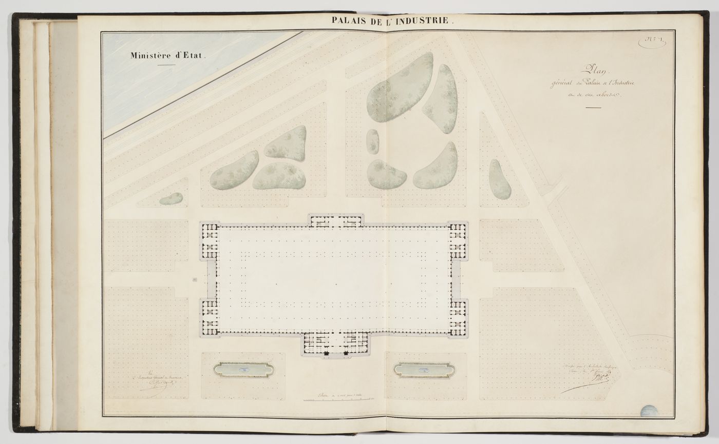 Plan Genéral, from the album Palais de l'Industrie: Atlas du Bâtiment