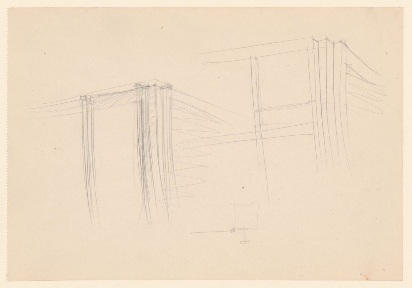 Preliminary drawing for mullions and detail for the curtain wall corner ...