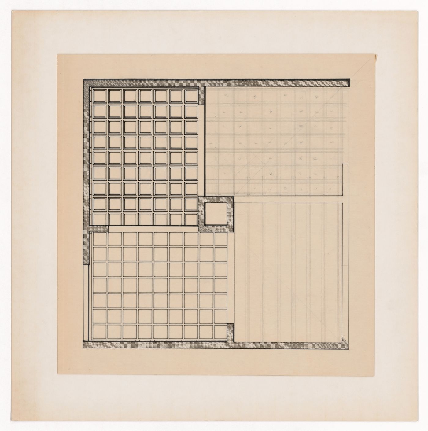 Shops and offices plan for The Shape of Cambridge: A Plan, Cambridge University, England