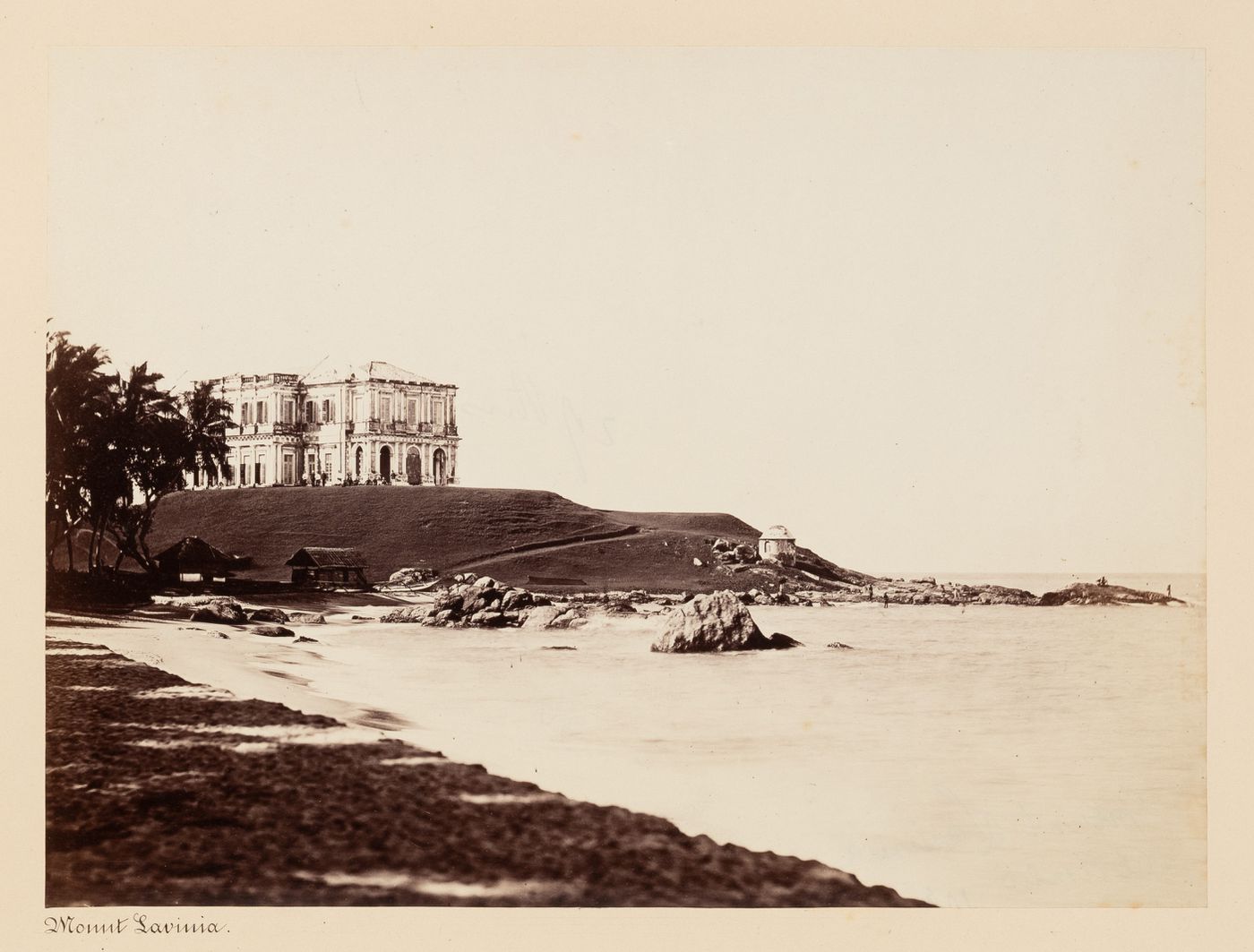 View of Mount Lavinia (now Mount Lavinia Hotel), Mount Lavinia, Ceylon (now Sri Lanka)