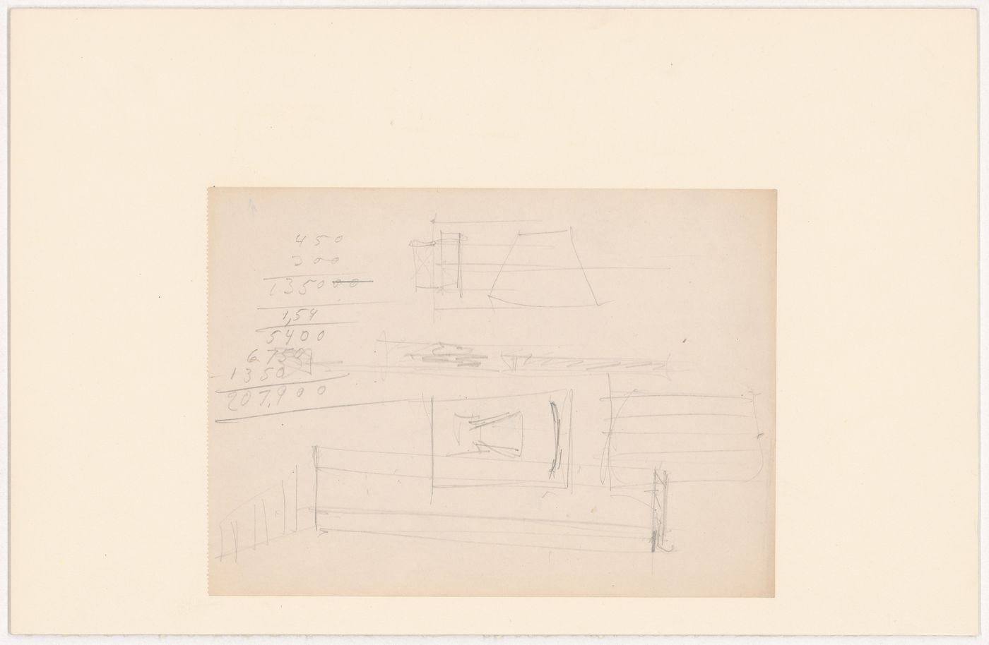 Study for the chapel, Illinois Institute of Technology, Chicago