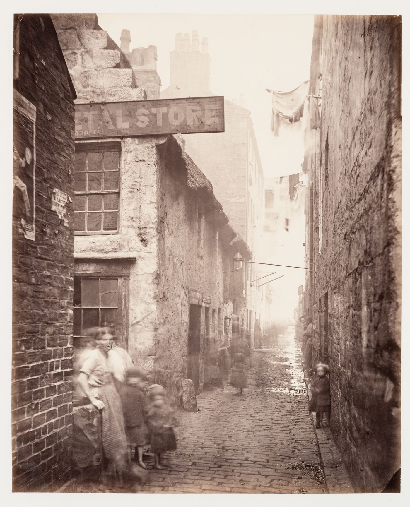 View of Old Vennel [street] off High Street, Glasgow, Scotland