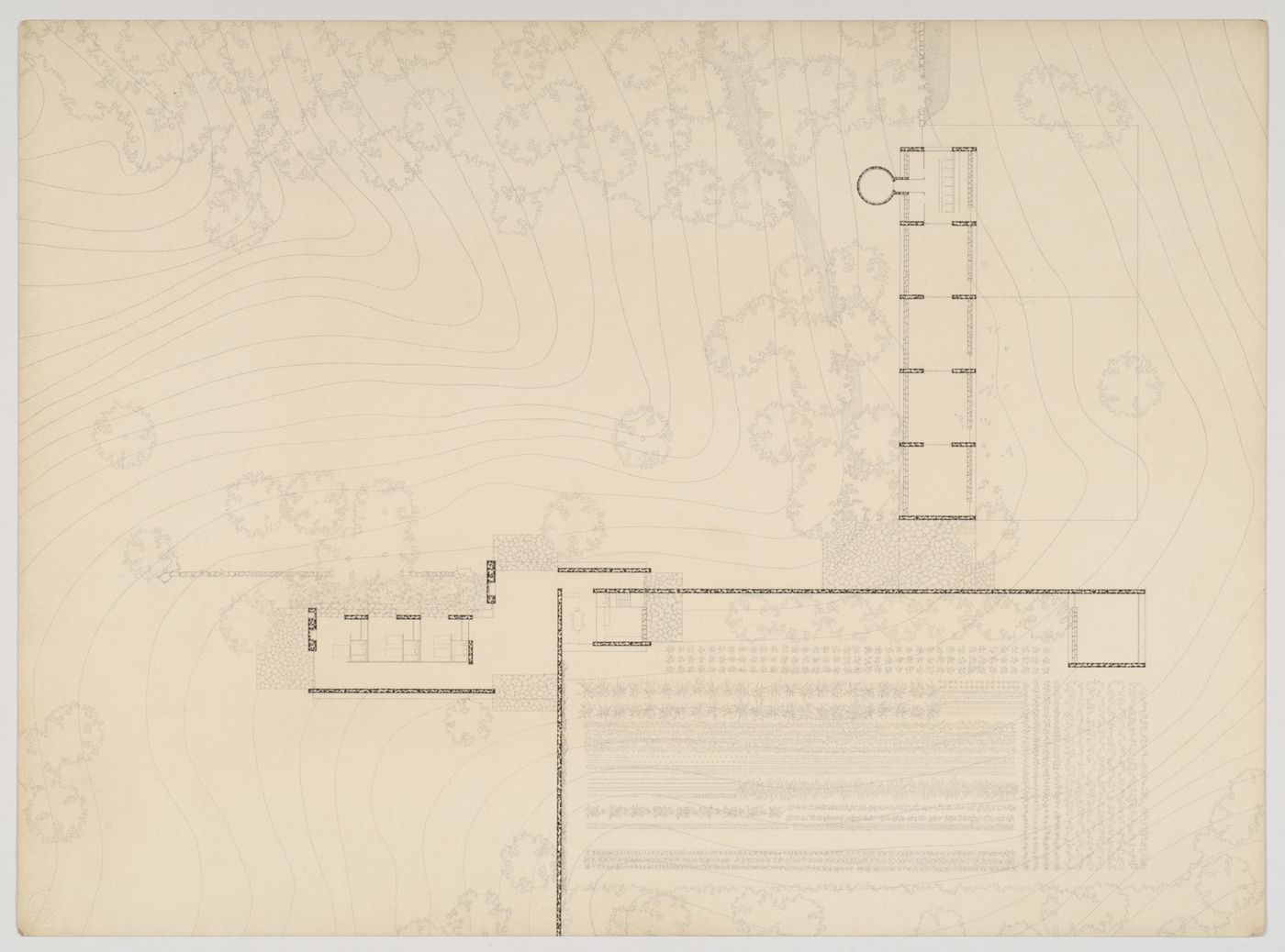 Site plan for Caldwell Farm, Bristol, Wisconsin