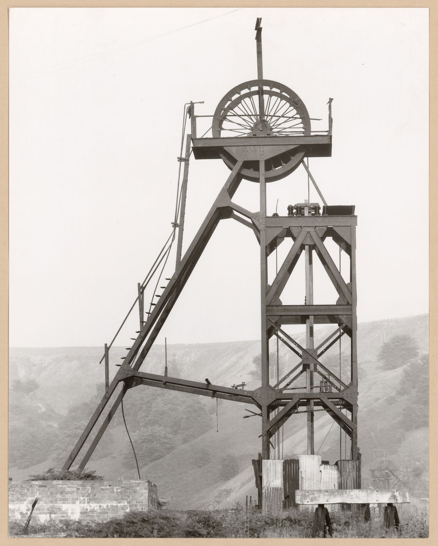 View of a minehead of Blaenserchan Colliery, Pontypridd, Wales