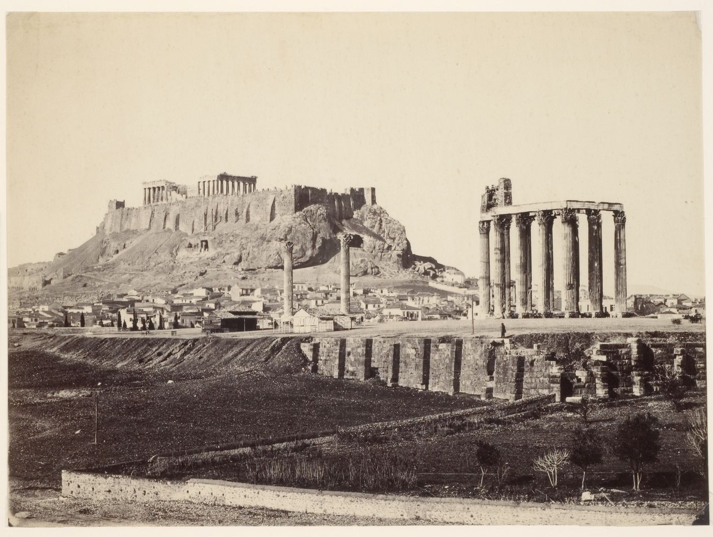 Temple of Zeus and Acropolis, Athens, Greece
