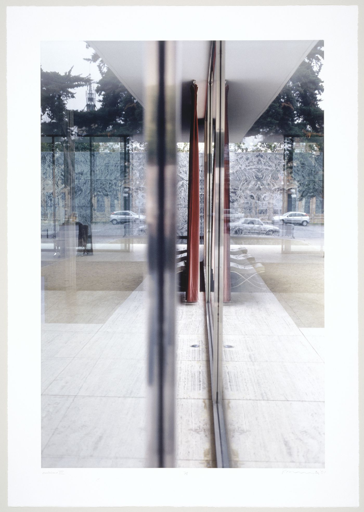 Enclosure III: View of the reconstructed Barcelona Pavilion, Spain