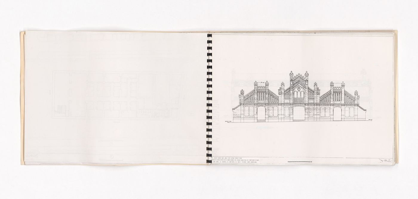 Drawings for Mercado Municipal de Sants (Hort Nou)