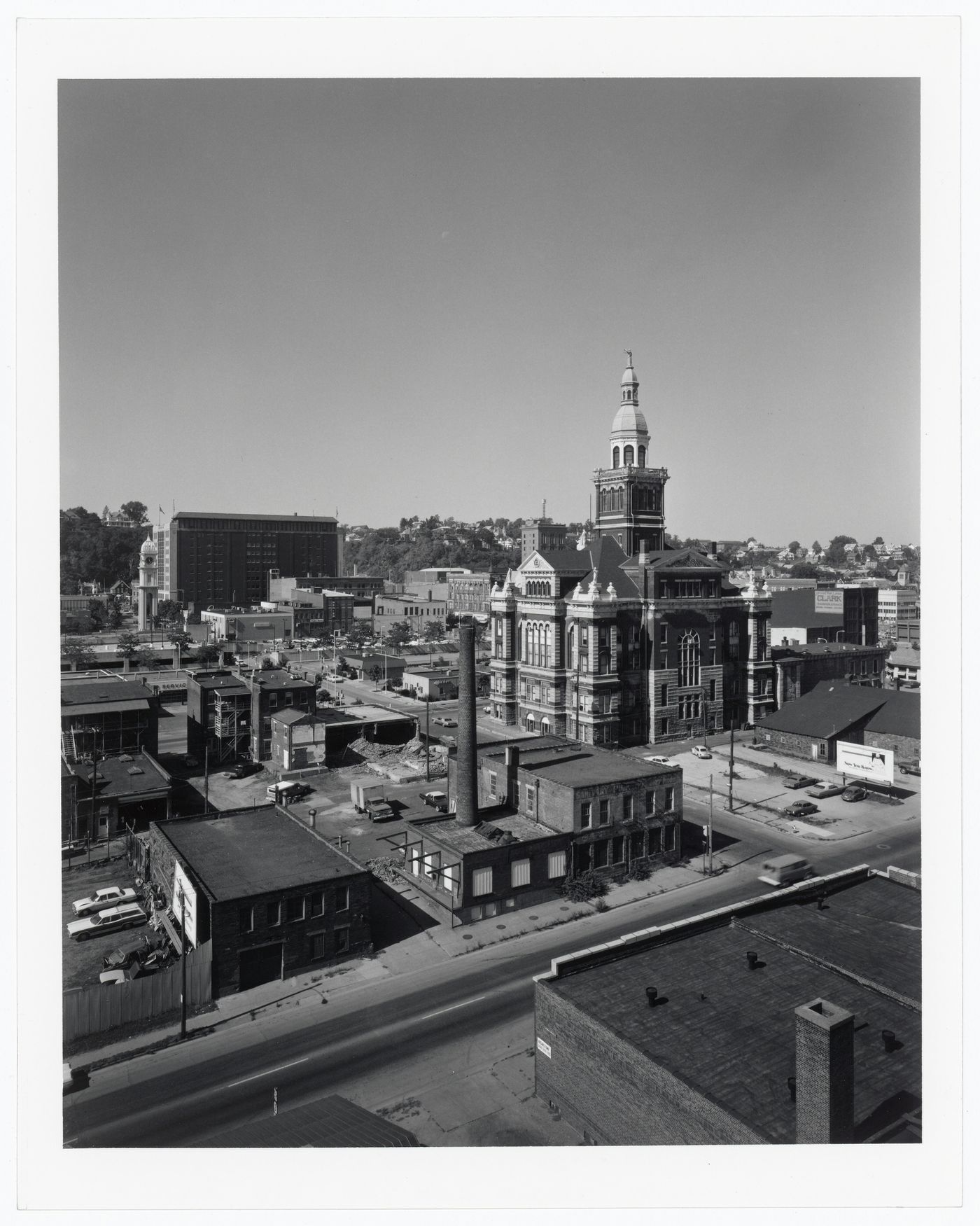 Distant view of the Dubuque County Courthouse, Dubuque, Iowa, United States