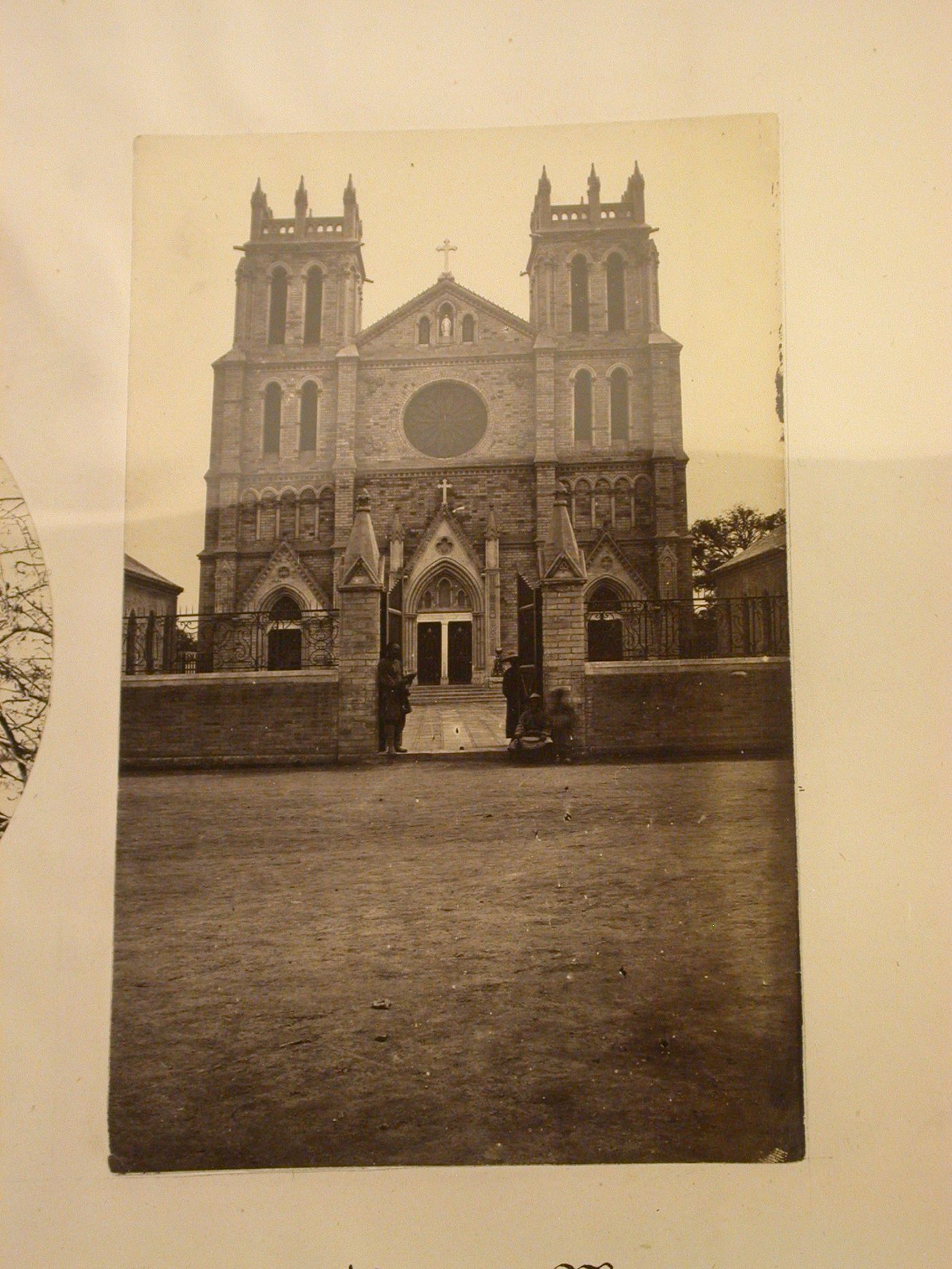 View of the principal façade of St. Joseph's Church (also known as the Eastern Cathedral) ?, Peking (now Beijing) ?, China