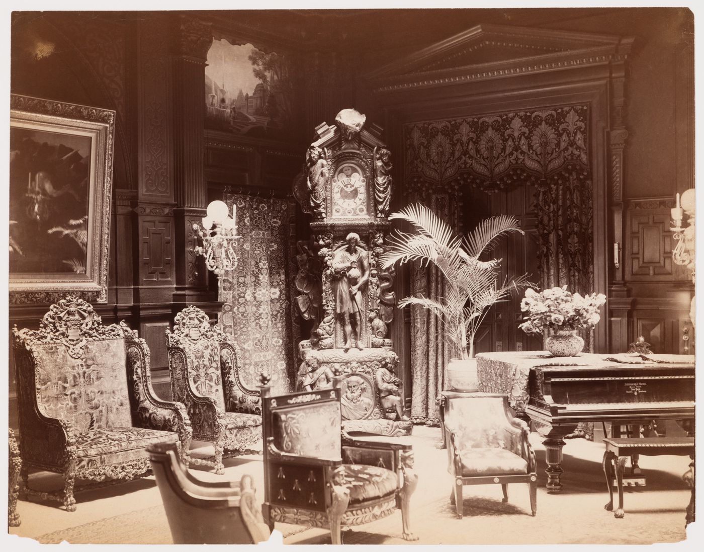 Residential interior, probably New York City, New York