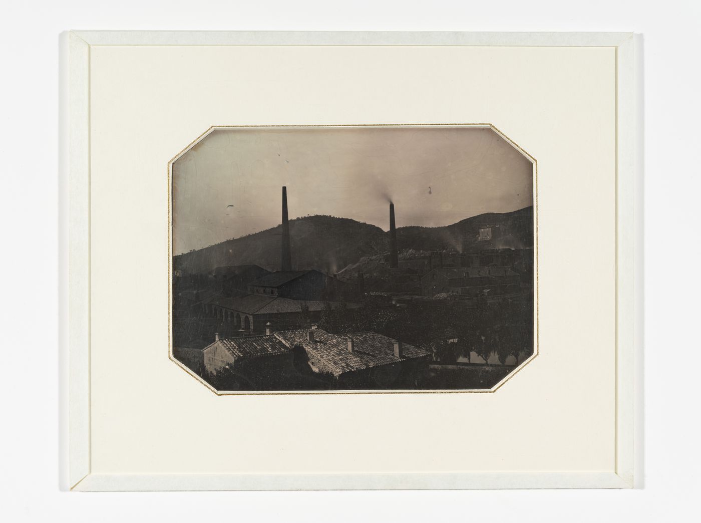 Vue des installations de l'usine sidérurgique de Decazeville, Aveyron