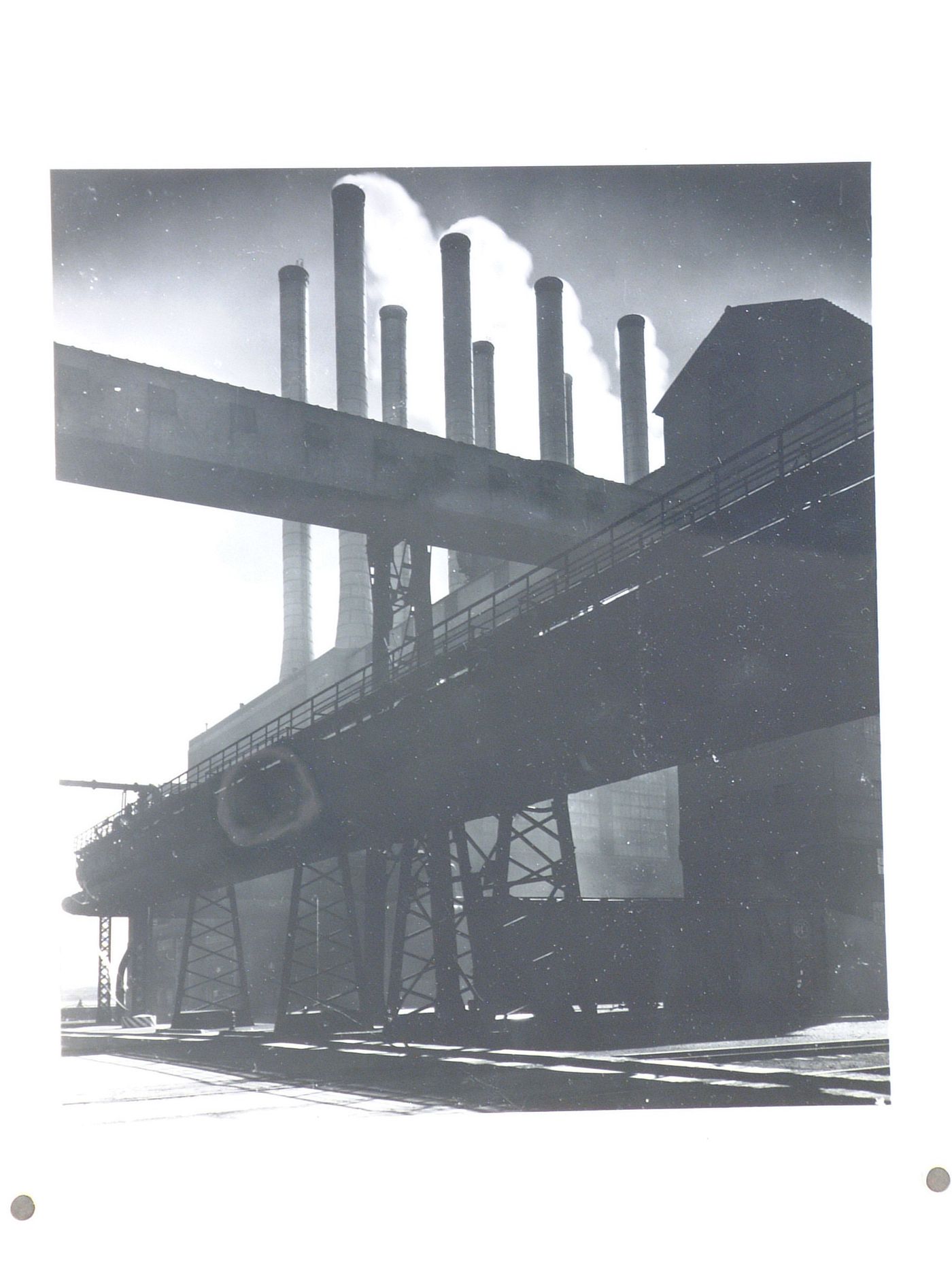 View of the Main Power House, Rouge River Plant, Ford Motor Company, Dearborn, Michigan