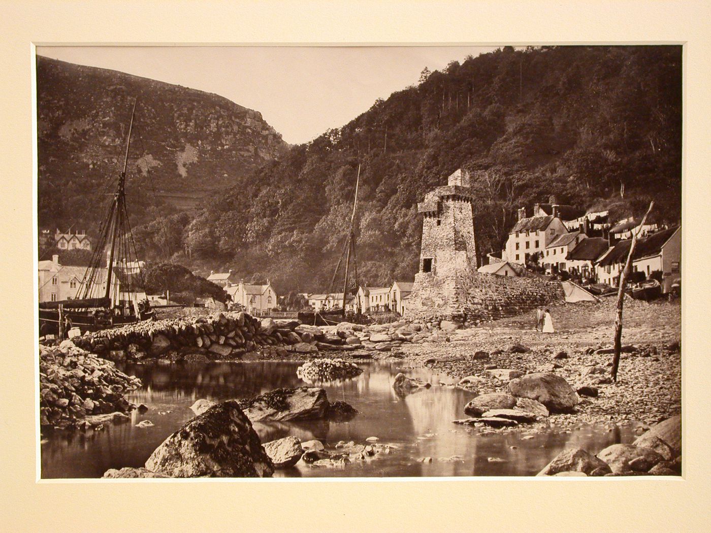 Lynmouth from the sea.