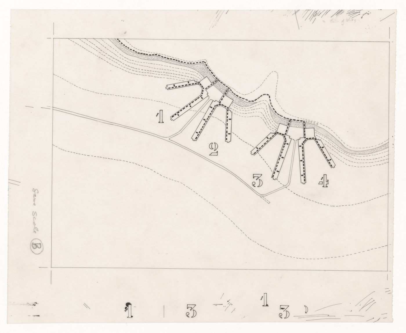 Site plan for Students' Residence, University of St. Andrews, St. Andrews, Scotland