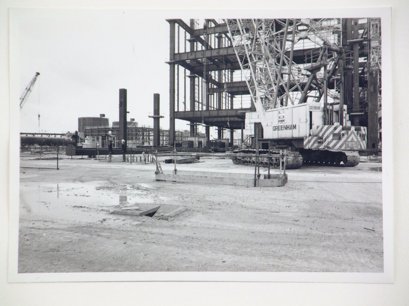 View of construction site of power station, United Kingdom