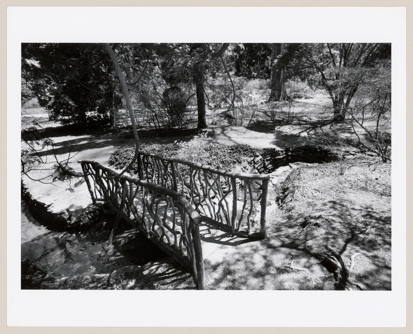 Rustic Bridge in the glen, The Vanderbilt Estate, "Biltmore", Asheville, North Carolina