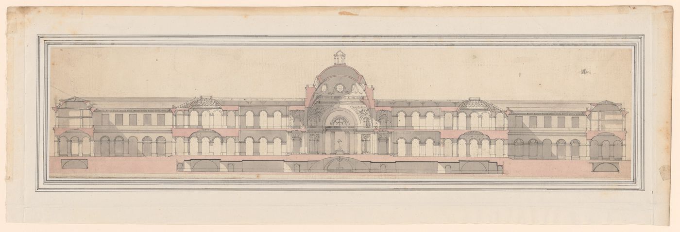 Grand Prix design for a hospital - trans. section