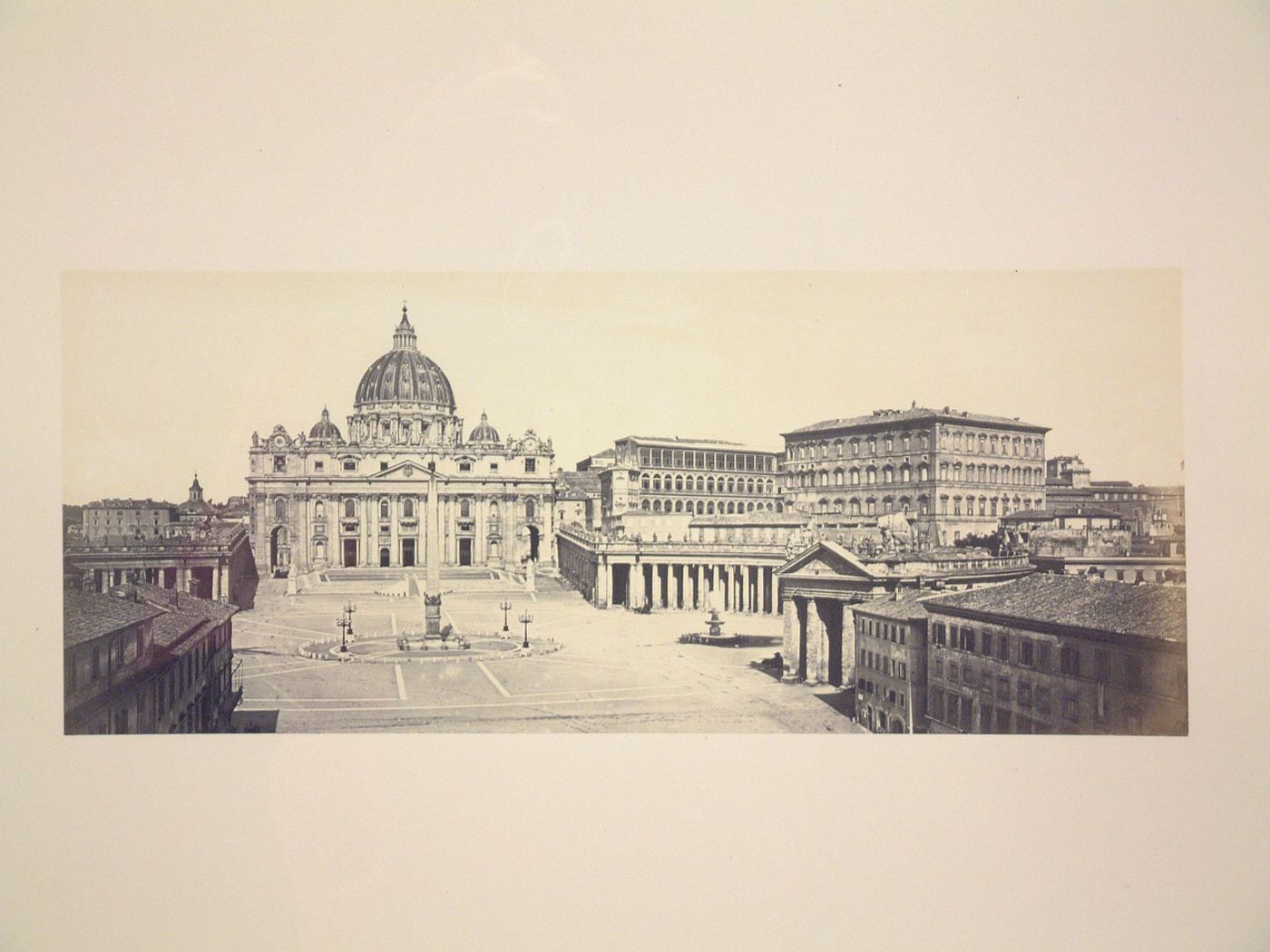 View of the Piazza San Pietro and the Basilica di San Pietro, Vatican City