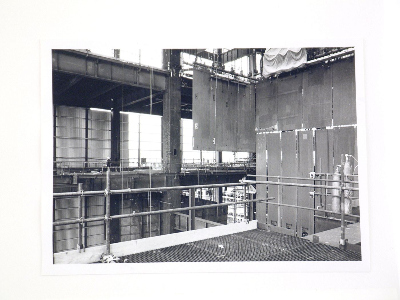 View of construction of power station, United Kingdom