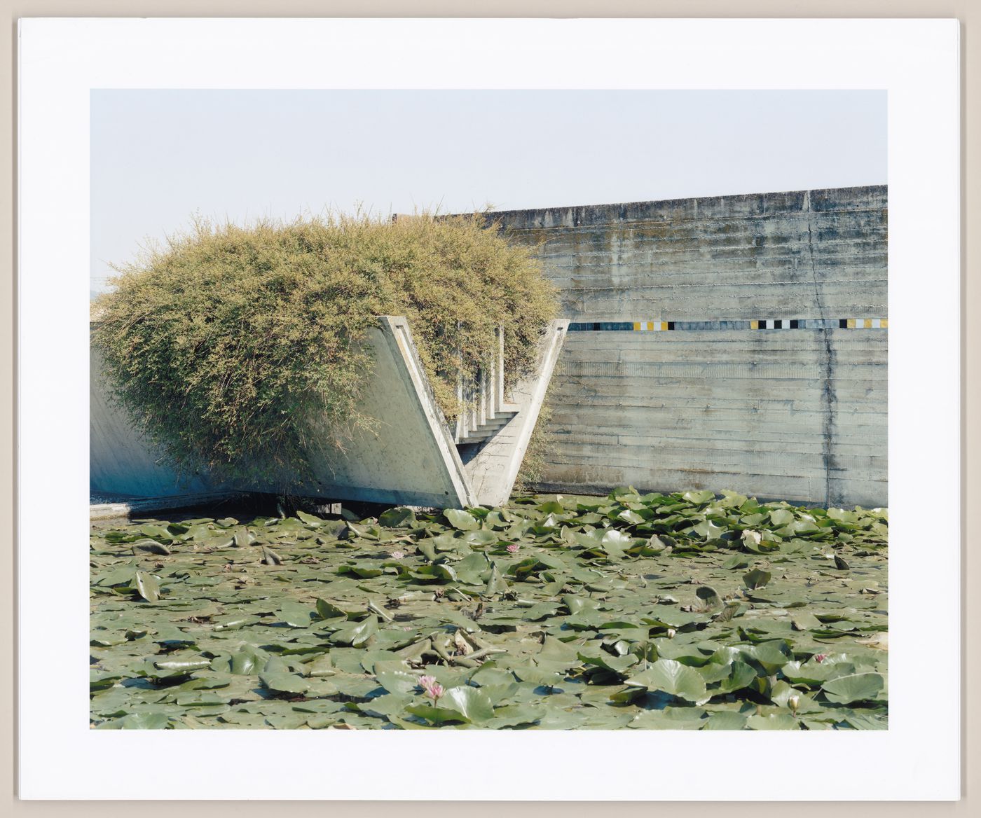 Looking northeast, Carlo Scarpa's Tomba Brion, San Vito d'Altivole, Italy