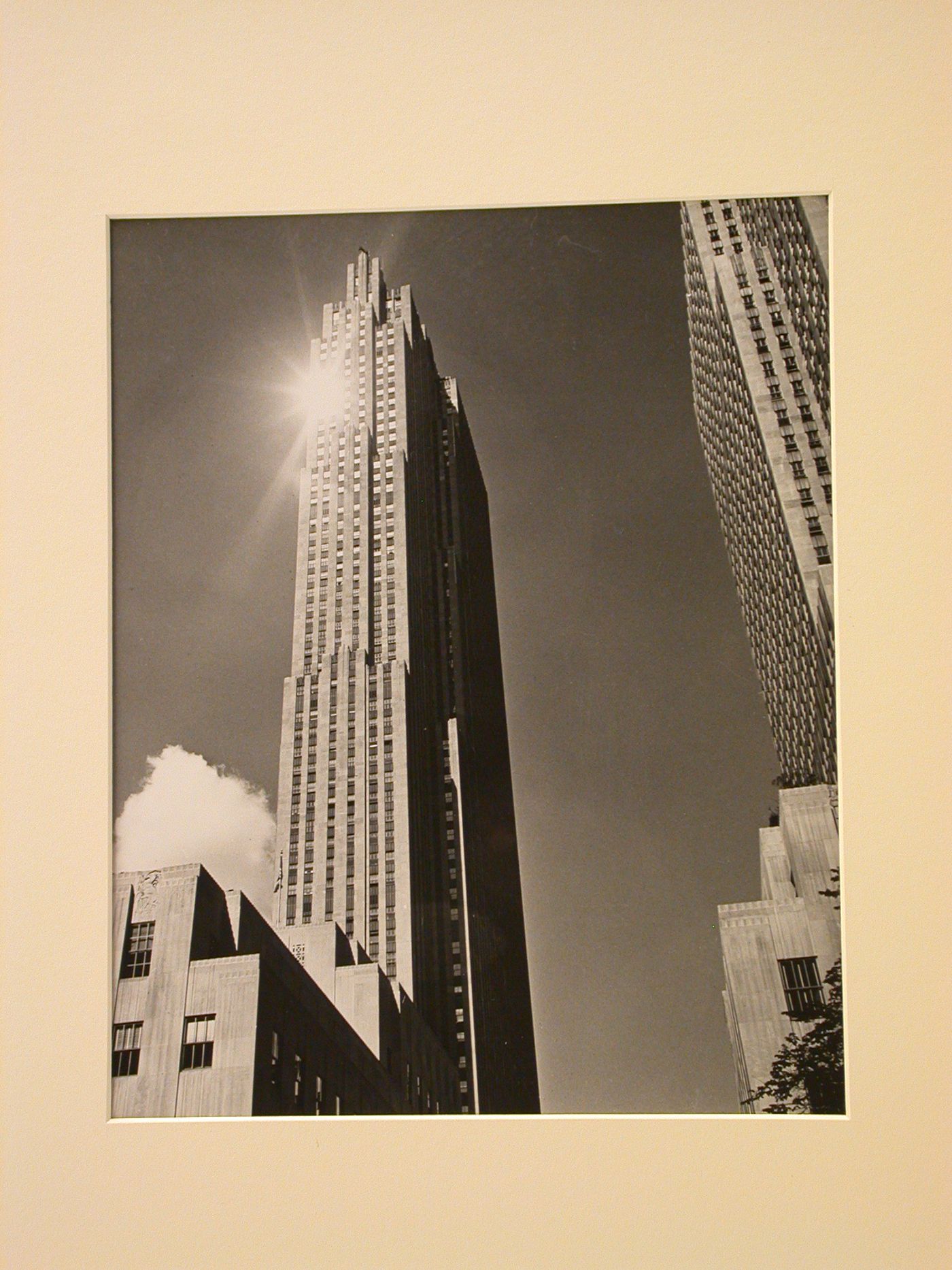 Rockefeller Center, view looking up at RCA Building, New York City, New York