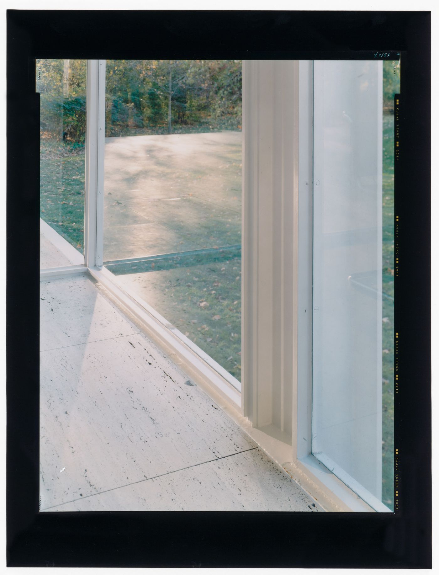 View of the Farnsworth House, Plano, Illinois