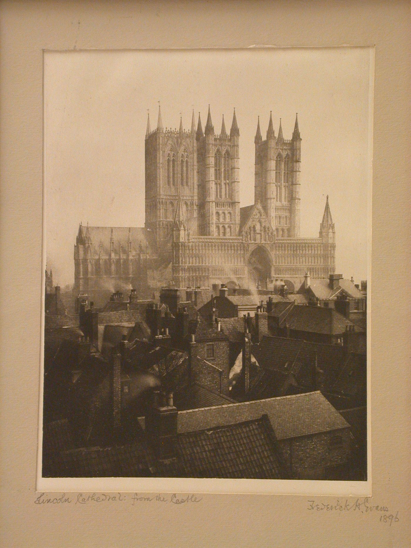 Lincoln Cathedral: from the Castle