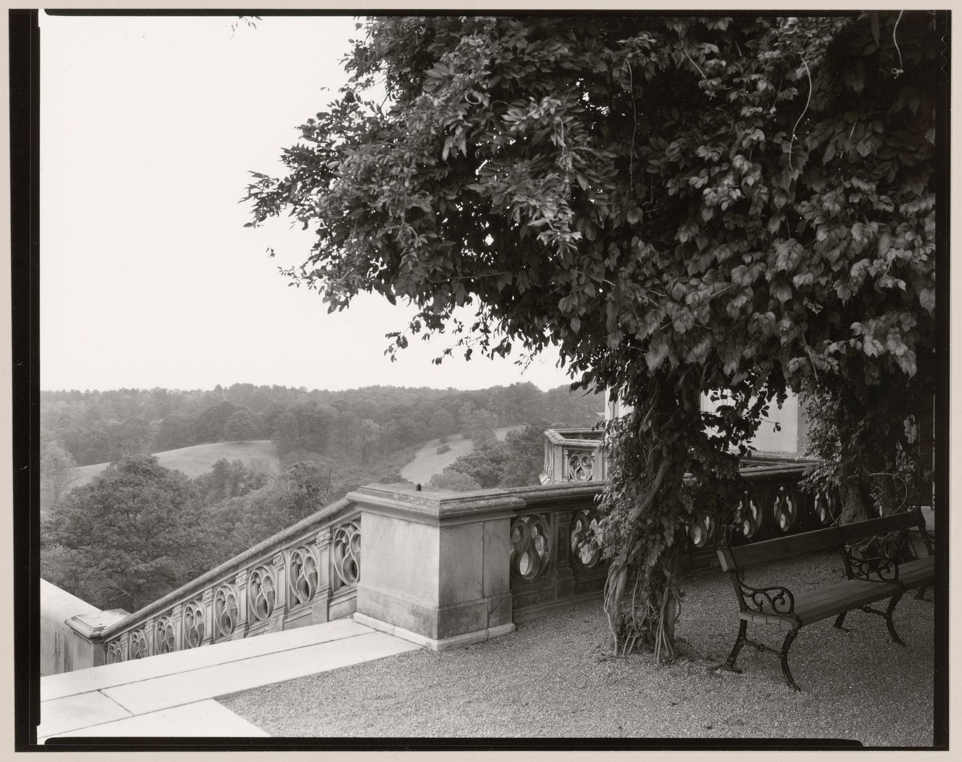 View from Terrace of Deer Park, the Vanderbilt Estate, "Biltmore", Asheville, North Carolina