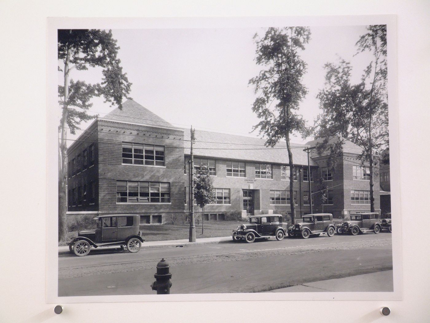 View of the principal façade of the Children's Aid Society building, West Warren Avenue, Detroit, Michigan