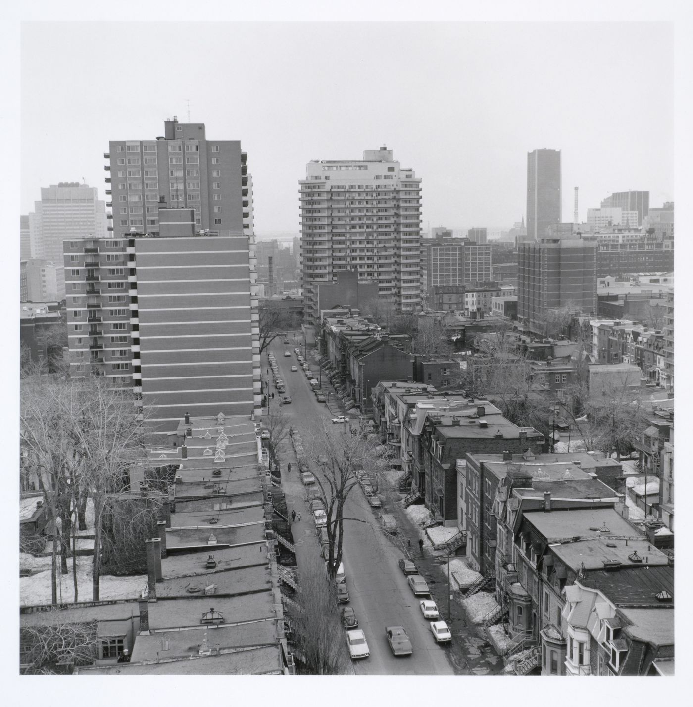 Milton Park Project: Looking south on Sainte-Famille from Prince Arthur, Montréal, Québec