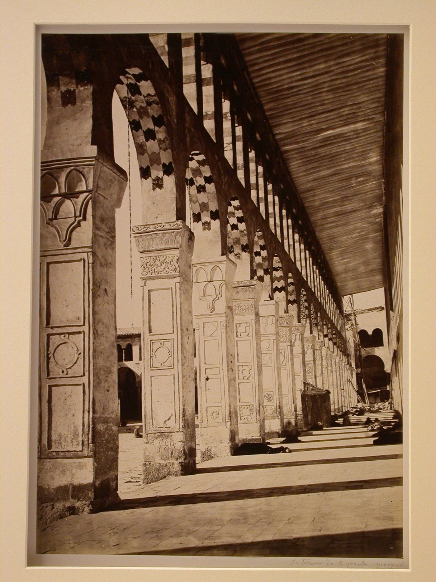 View of a gallery of the Umayyad Mosque, Damascus, Syria