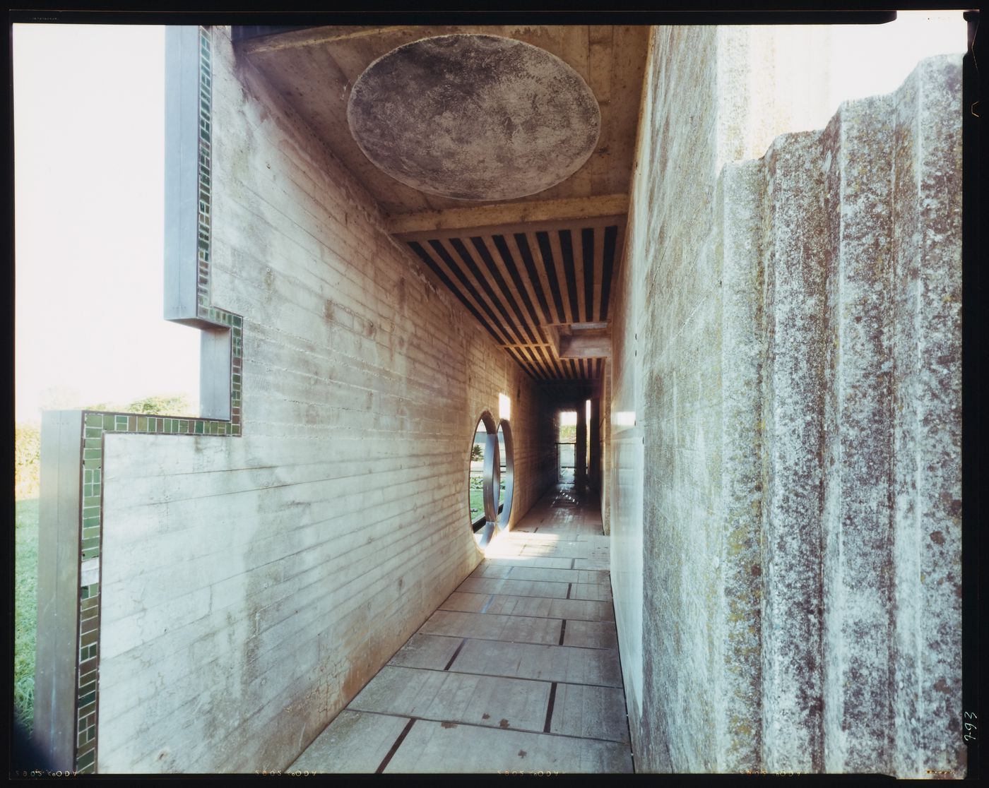 Interior view of the propylaeum, Cimitero Brion, San Vito d'Altivole, near Asolo, Italy