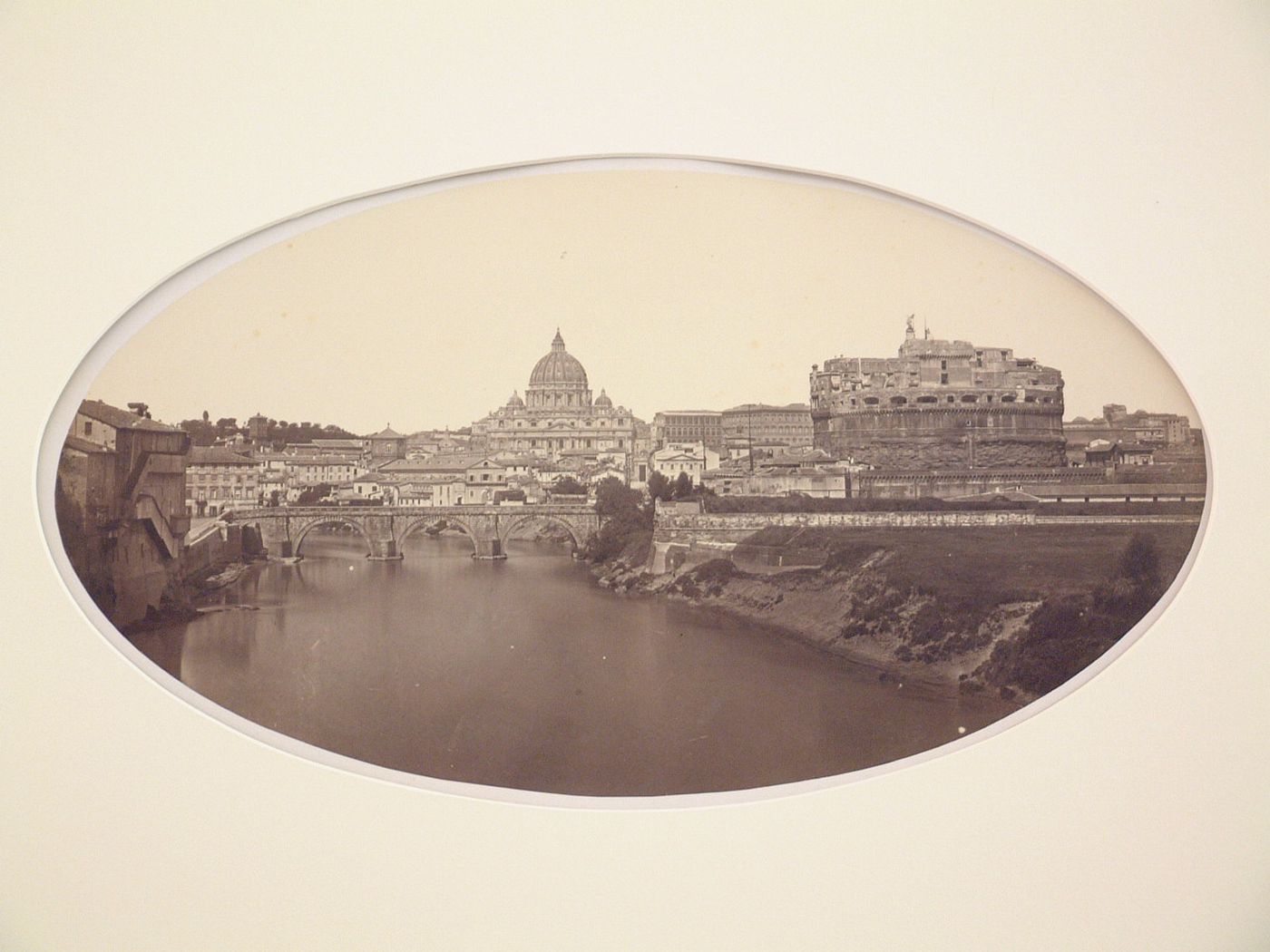 The Castle and Bridge of Saint Angelo with the Vatican in the distance, Vatican City