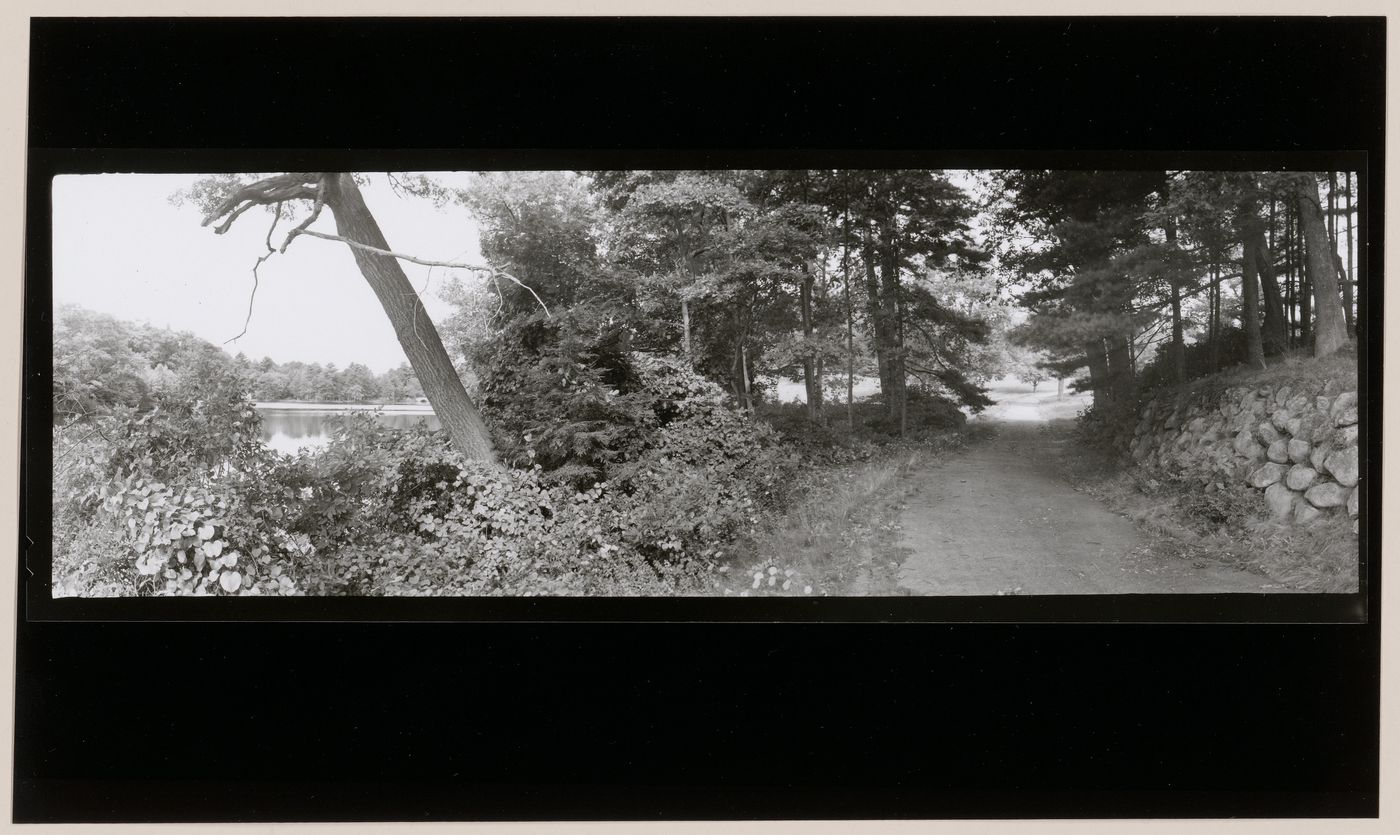 F.L. Ames Estate, "Langwater" (rear approach road), North Easton, Massachusetts