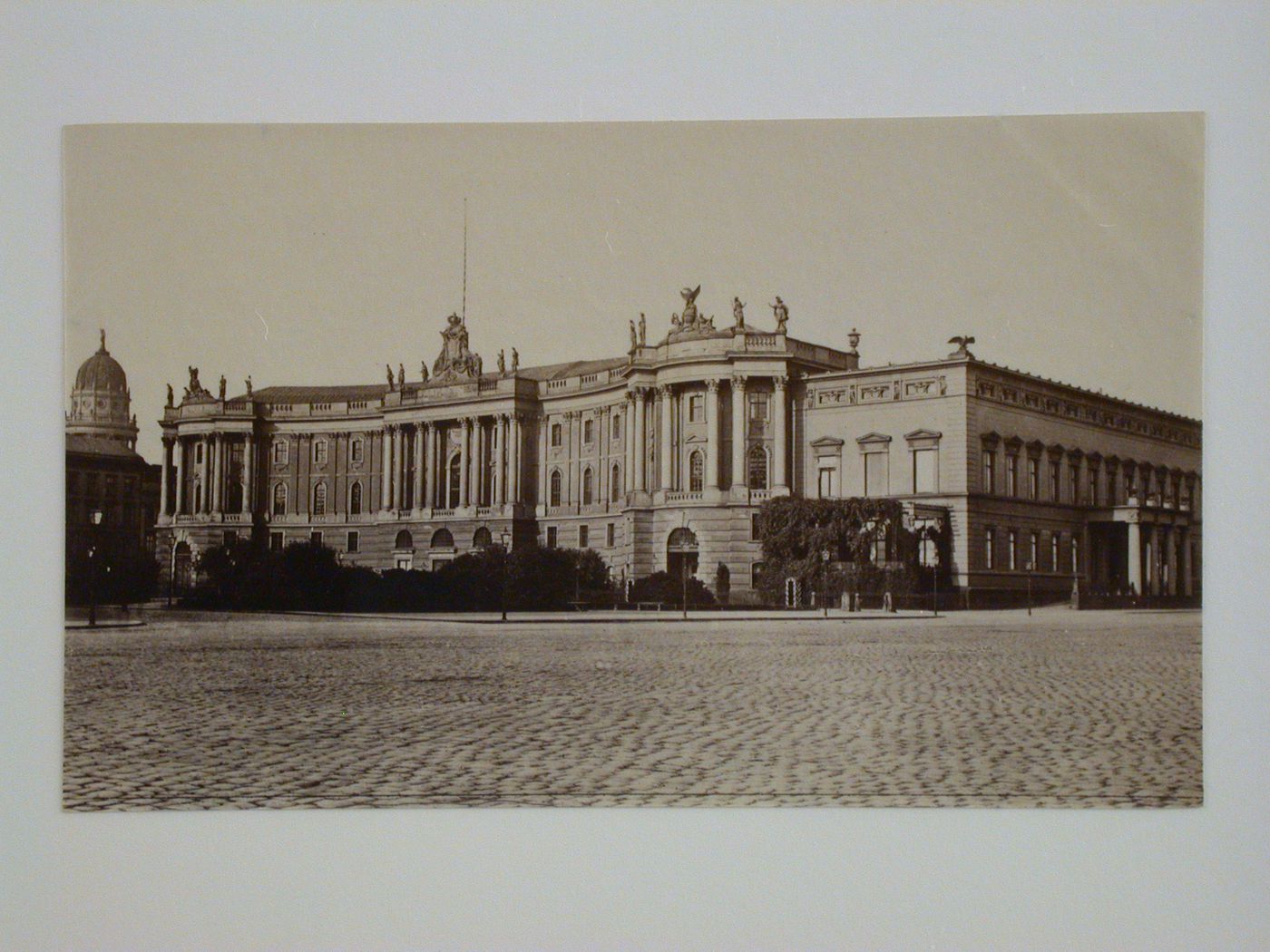 View of the principal façade of the Alte Bibliothek [Old Library] (also known as the Royal Library), Bebelplatz, Berlin, Germany