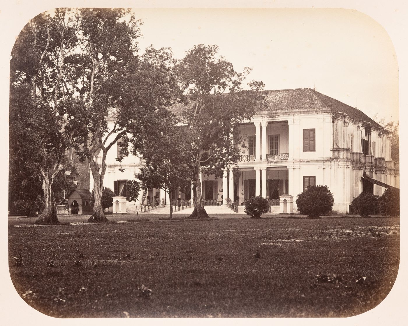 View of the house of the Resident of Semarang, Dutch East Indies (now Indonesia)