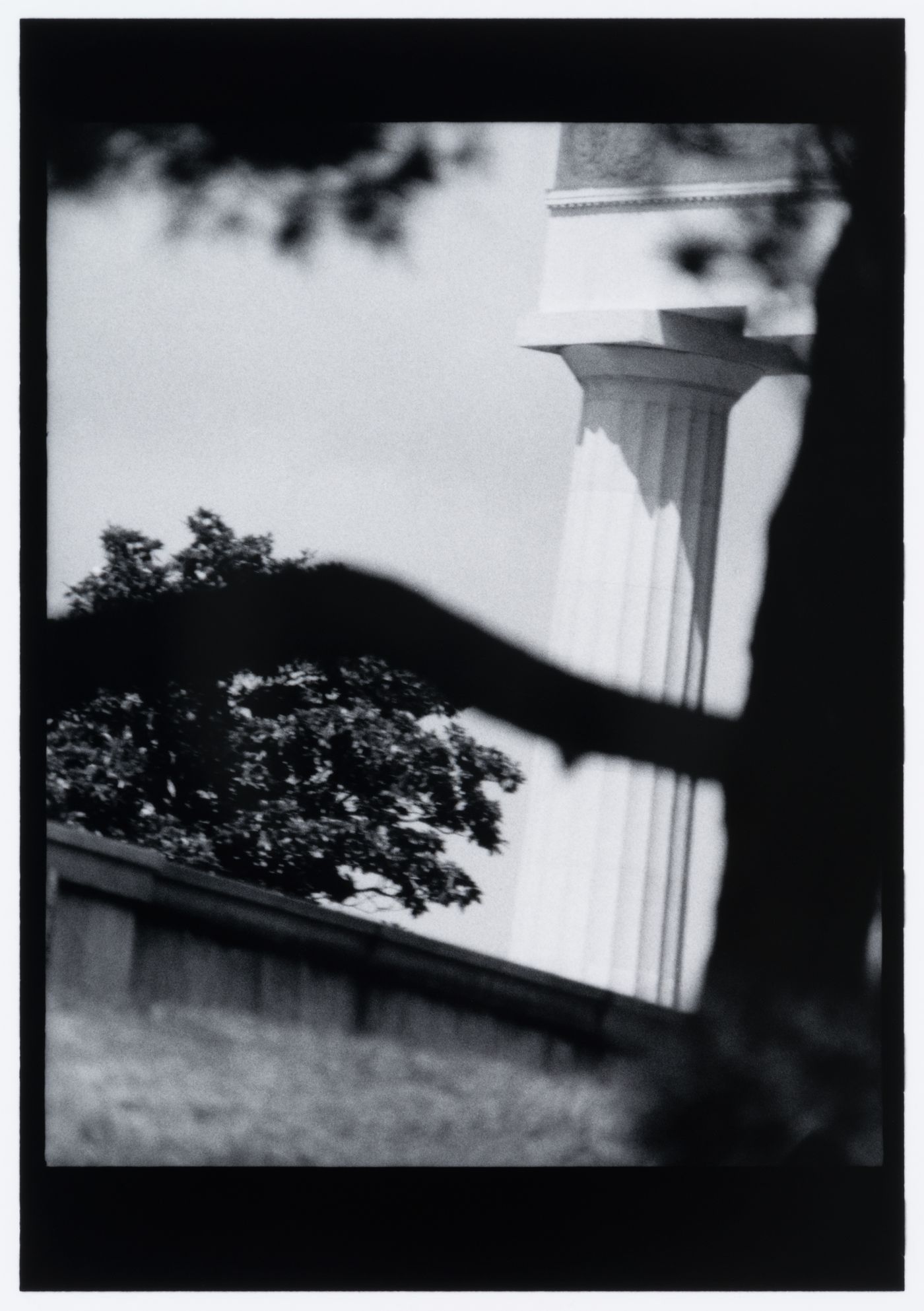 Partial view of the Lincoln Memorial showing trees and shadows in the foreground, Washington D.C., United States, from the series "Empire"