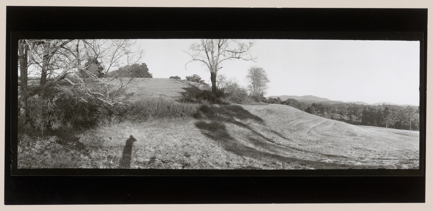 General view of Biltmore from above the Dairy (panorama), the Vanderbilt Estate, "Biltmore", Asheville, North Carolina